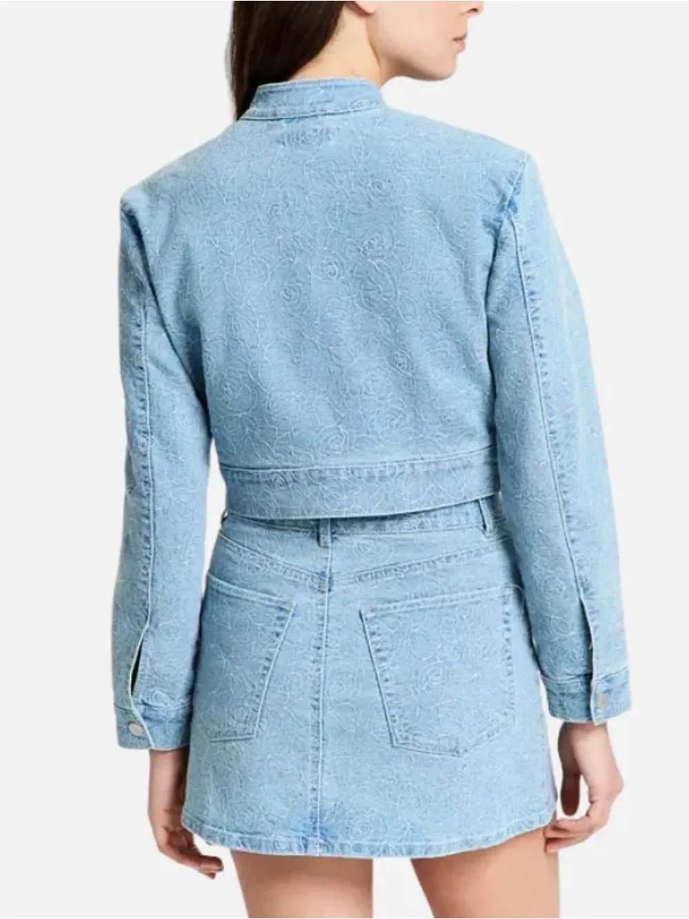 And Now This cropped denim